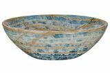 Polished, Blue Calcite Bowl - Argentina #209154-2